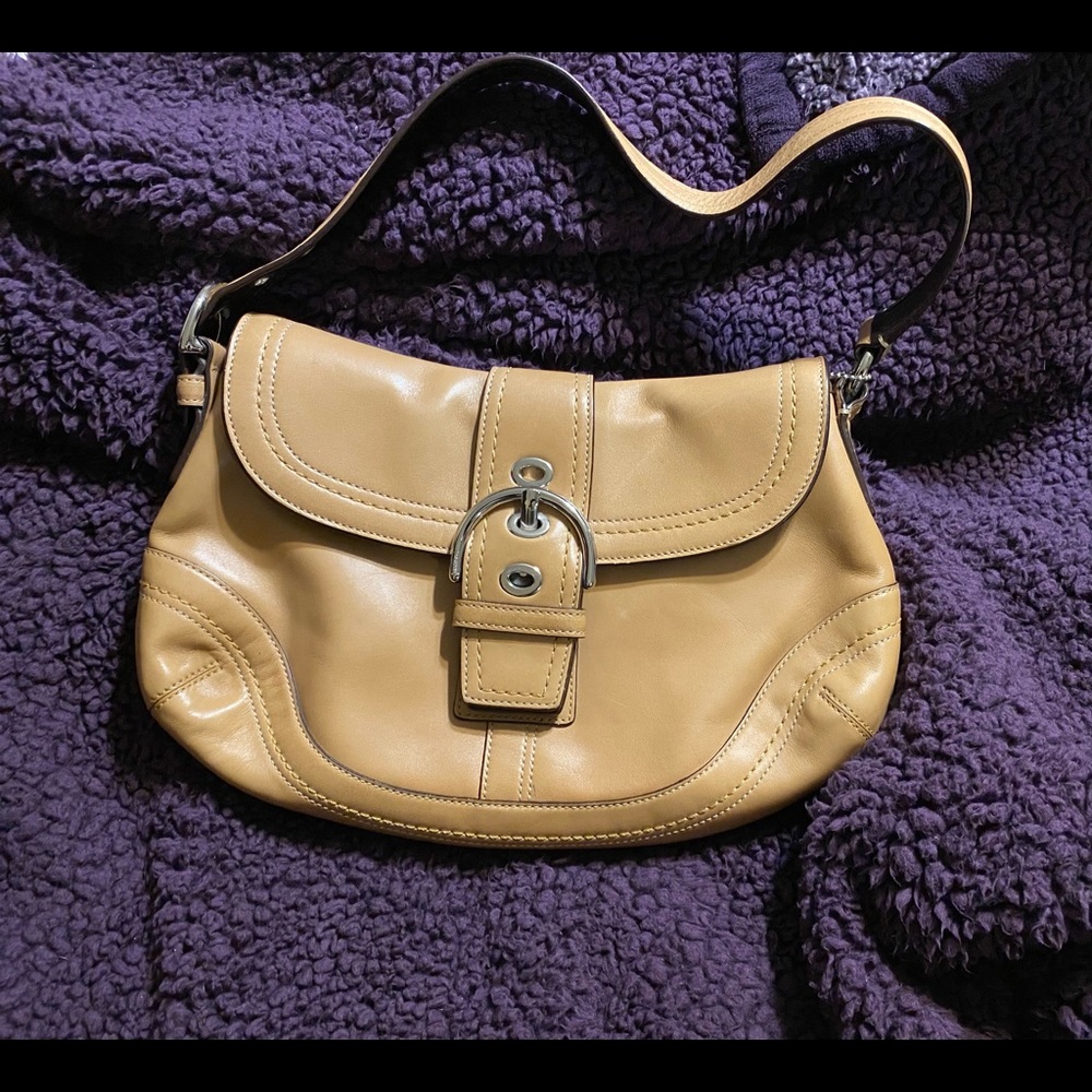 Coach purse, camel color, small